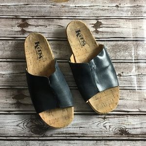 Alegria Leather Wedge Sandal